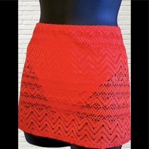 NWOT Catalina swim skirt orange